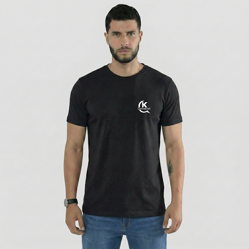 Premium Cotton Lycra Round Neck T-Shirt