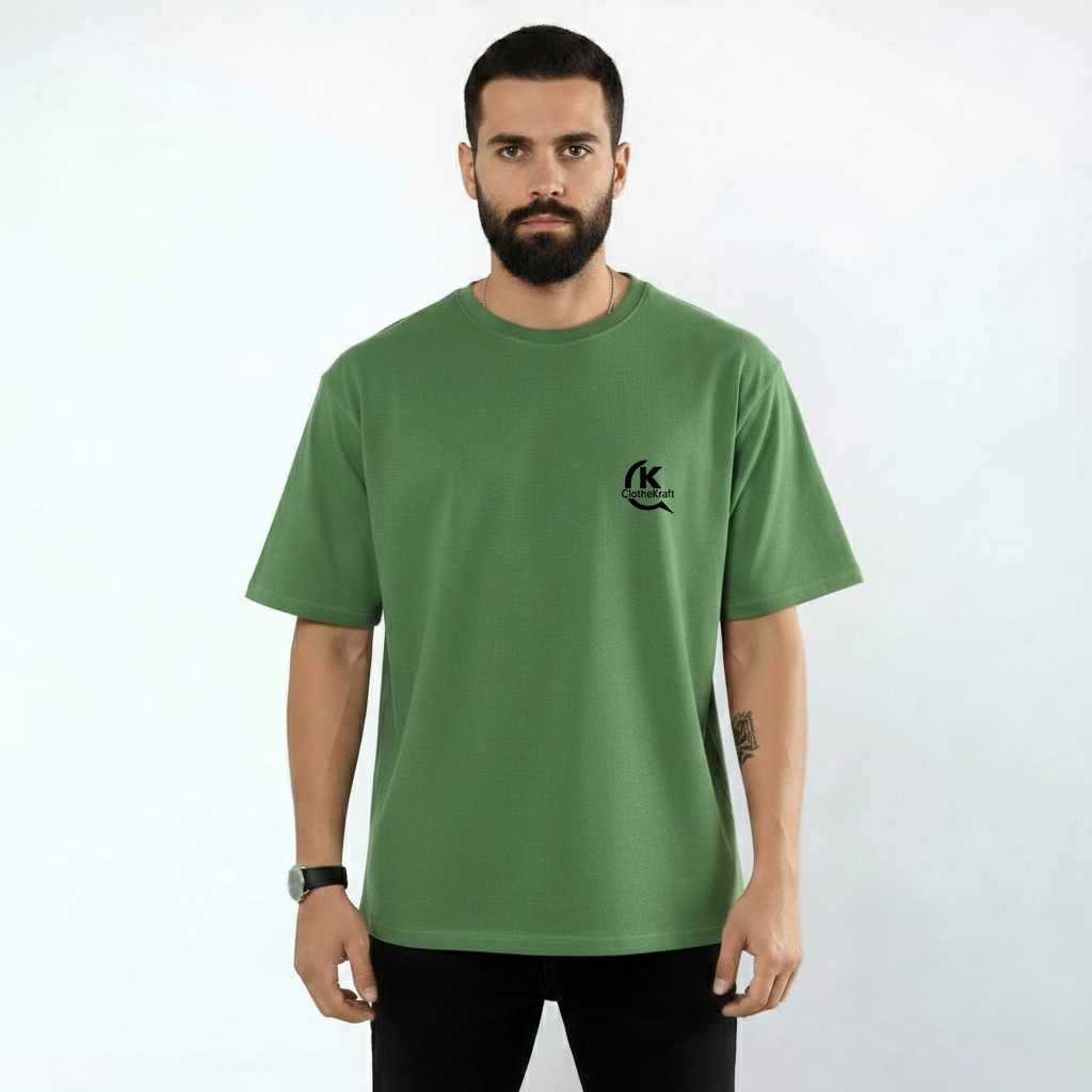 Premium Cotton Terry Round Neck T-Shirt